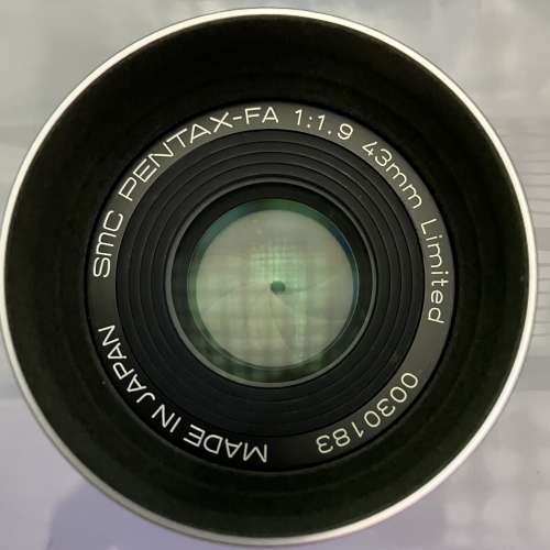 Pentax FA 43mm lens