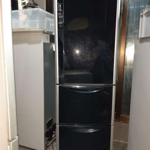 HITACHI 日立閃黑玻璃門雪櫃