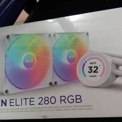 全新未開封 NZXT Kraken Elite 280 RGB White 白色水冷