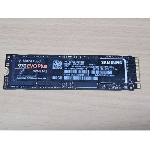 Samsung 三星 970 EVO Plus M.2 NVMe SSD 500GB