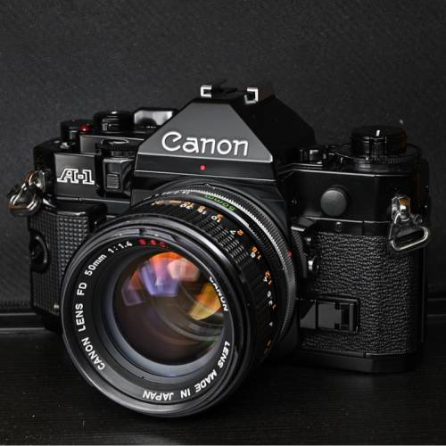 Canon a1 with 50mm f1.4 ssc