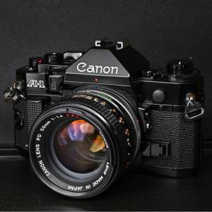 Canon a1 with 50mm f1.4 ssc