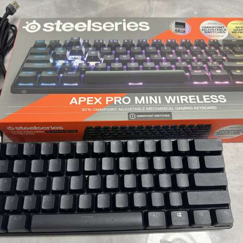 Steelseries Apex Pro Mini Wireless 60% ANSI無線PBT遊戲鍵盤