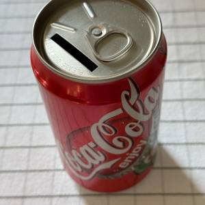 罕有可樂收藏品 鋁質可樂罐錢箱