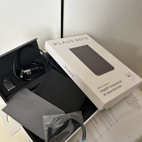 連盒 Plaud Note AI錄音筆 齊全配件