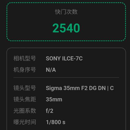 sony a7c Body