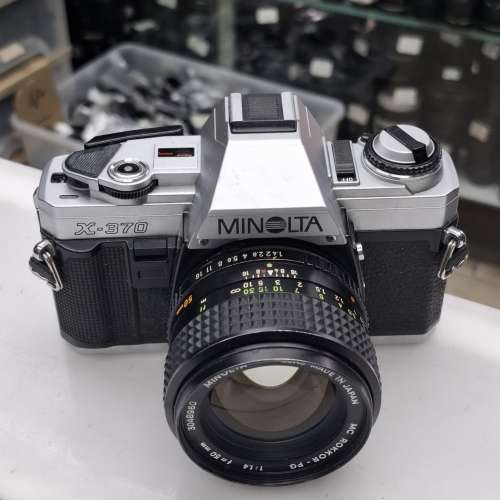 MINOLTA X-370 + MC 50MM 1.4 全正常   MINOLTA X-370S + MD 50MM F2 全正常