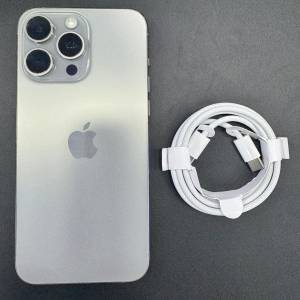 90%New iPhone 15 Pro Max 256GB 原色 香港行貨 電池87% 有配件 自用首選超值