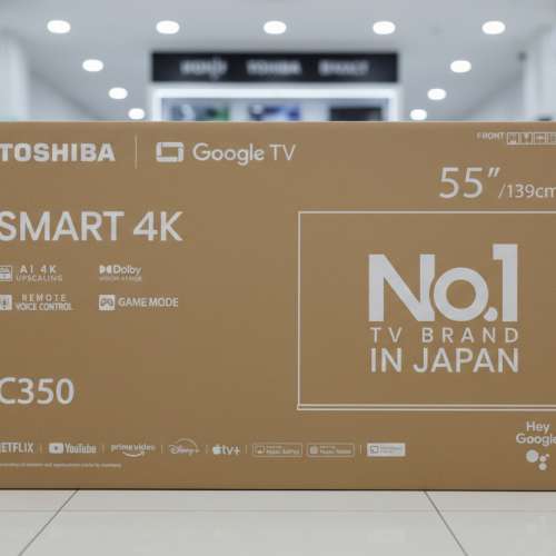 (全新未開封) Toshiba 東芝 55C350NK C350NK 系列 55吋 4K Google 智能電視Toshiba ...