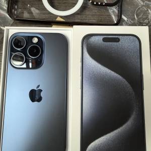 iPhone 15pro 256gb,港行雙卡極新，電池健康度88，完美冇花，所有原裝，所有功能正常...