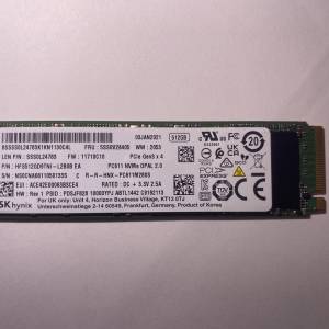 SK Hynix PC611 512GB m.2 nvme PCIE 3.0 SSD