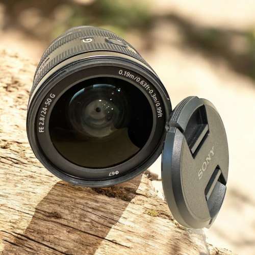Sony FE 24-50mm F2.8 G 行貨25年10月SimCity購, 盒紙全齊，只用一次旅行，鏡身冇花...