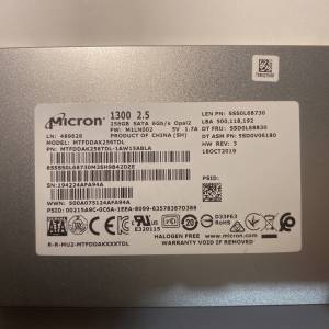 Micron 1300 256GB 2.5" SATA SSD