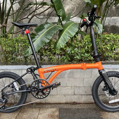 ((靚價橙色 同 限定櫻花粉色)) 2026 JAVA NEO 9速/12速電變 油剎桶軸 16吋349 碳叉...