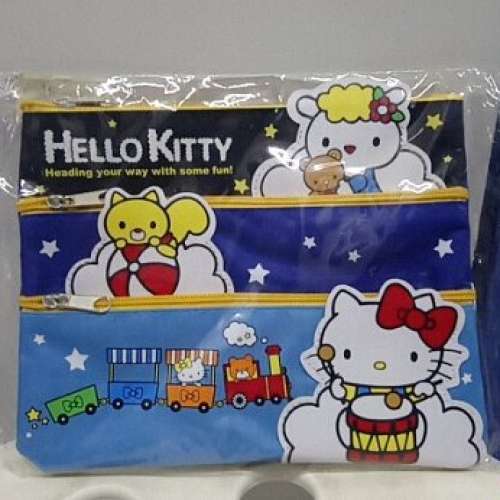 Kitty袋共3個-$98/3個(筆袋 環保袋 布袋 New）