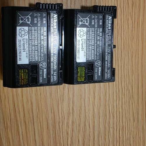 2顆$180 Nikon EN-EL15 相機電池made in japan 1900mah