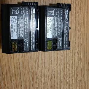 2顆$180 Nikon EN-EL15 相機電池made in japan 1900mah