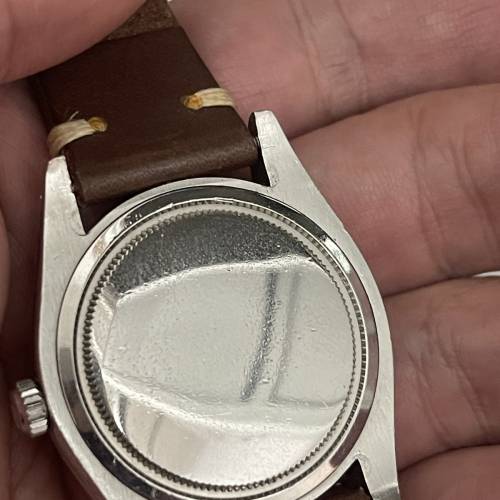 好L型🤣 經典 ROLEX 6694 少有黑面銀字 送靚皮帶 原裝鋼扣 平X到笑😂$15800