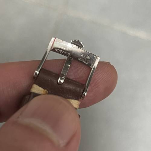 好L型🤣 經典 ROLEX 6694 少有黑面銀字 送靚皮帶 原裝鋼扣 平X到笑😂$15800