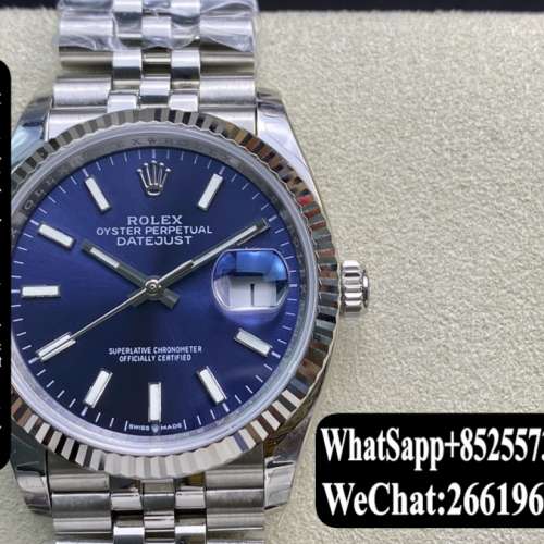 Rolex 勞力士 datejust m126234-0017 36mm 藍面日誌