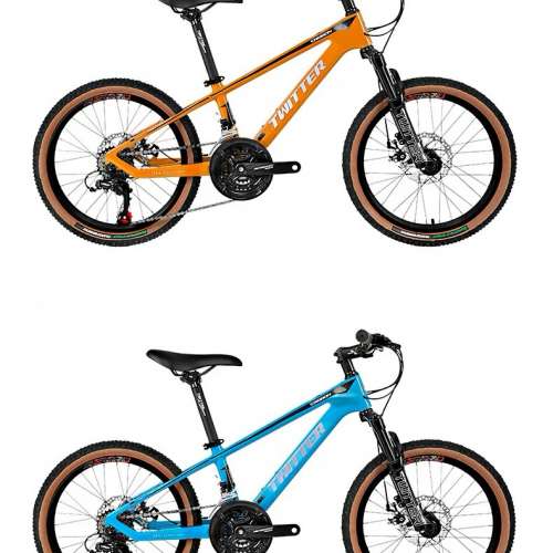 TWITTER 騅特 TW2400pro（KID20）24速油剎碳纖維兒童山地車 送水架前後蛙燈叮叮