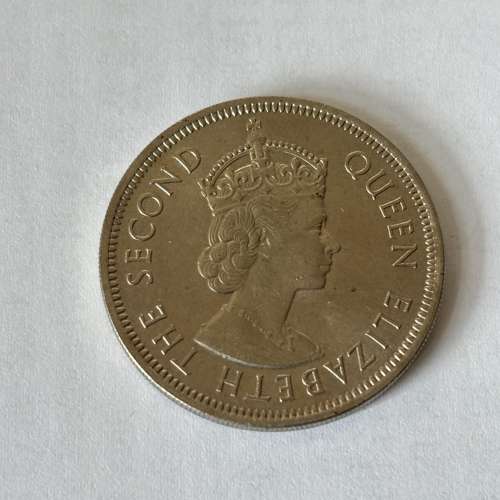 1974年伊利沙伯二世女皇頭 $1 壹圓硬幣