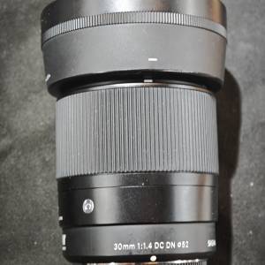 sigma 30/1.4 DC DN Contemporary 適馬 30mm 30 FOR 索尼 E sony APSC 冇盒冇單冇證...