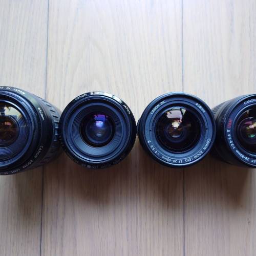 4枝佳能EF單反鏡頭 零件鏡頭 4 Canon EF Lens for Parts/Repair【每枝$350，全部$12...