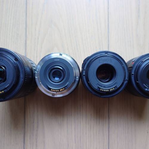 4枝佳能EF單反鏡頭 零件鏡頭 4 Canon EF Lens for Parts/Repair【每枝$350，全部$12...
