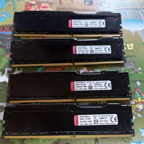 DDR4(2400)16GB (16GBx4)Kingston (Hyper-X/HX424C15FB2K2/16) 港行
