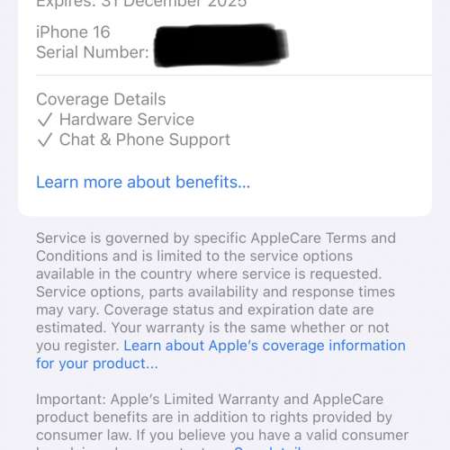 Apple iPhone 16 512gb 黑色港版行貨全套全新配件地鐵站交收