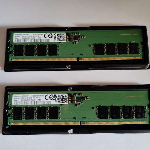 Samsung DDR5 5600Mhz 16GBx2(32GB) CL46 M323R2GA3DB0-CWM0D（淘寶購買，香港無保...