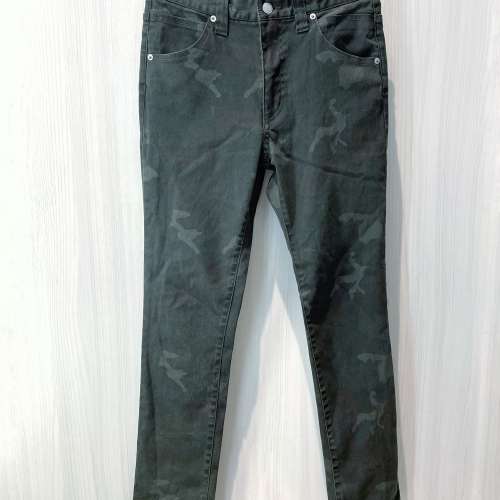 日本潮牌 Flash Report 男裝迷彩牛仔褲 Camouflage Jeans 軍綠色 Smart Casual