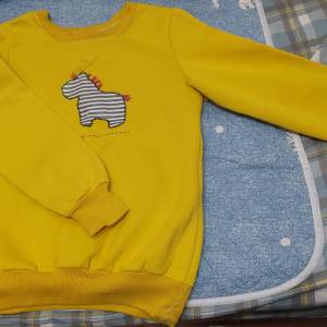 二手黃色衛衣 套頭衛衣 加絨衛衣 上衣