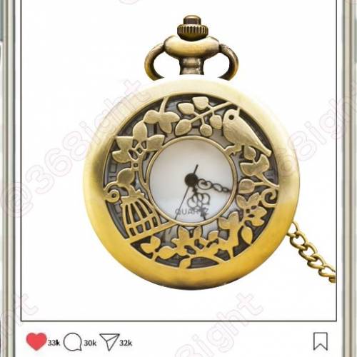 愛麗絲夢遊仙境復古懷錶