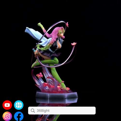 鬼滅之刃 戀柱 甘露寺蜜璃手辦模型