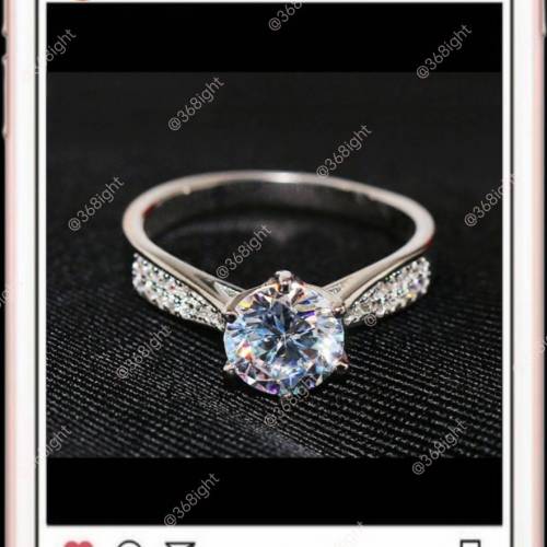 山下智久朝九晚五1克拉經典鑽戒