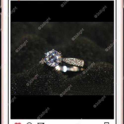 山下智久朝九晚五1克拉經典鑽戒