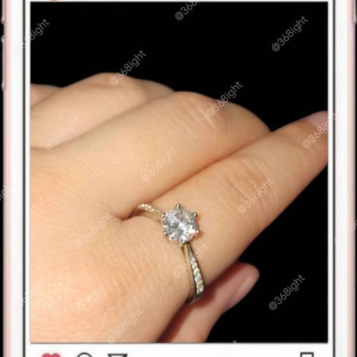 山下智久朝九晚五1克拉經典鑽戒