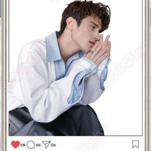 短劇熱款張翅拼接領襟衛衣恤衫高級時裝