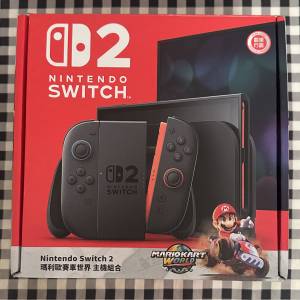 任天堂 Switch 2 遊戲機套裝 行貨 99%新 主機和全套配件都非常新淨 有購買單據 原廠...