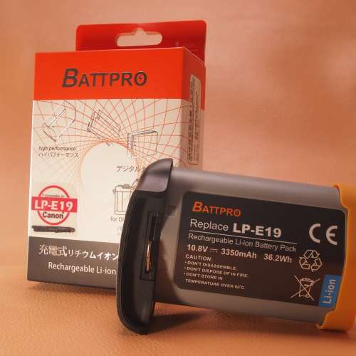 BATTPRO LPE19 LP-E19 電池合Canon EOS-1D X Mark II EOS R3 EOS R1相機 請看內容 ...