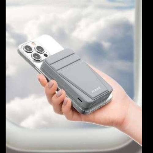 原裝全新MOMAX摩米士磁吸無線充电寶適用苹果MagSafe支架iPhone移動電源 有三色(全新...