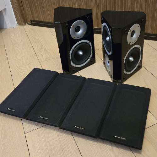 Famous Audio FA-S3D 黑色鋼琴木音箱 喇叭