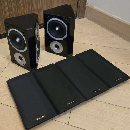 Famous Audio FA-S3D 黑色鋼琴木音箱 喇叭