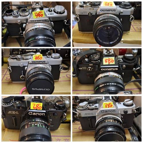 绝版canon 及olympus 菲林相機