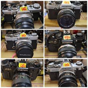 绝版canon 及olympus 菲林相機