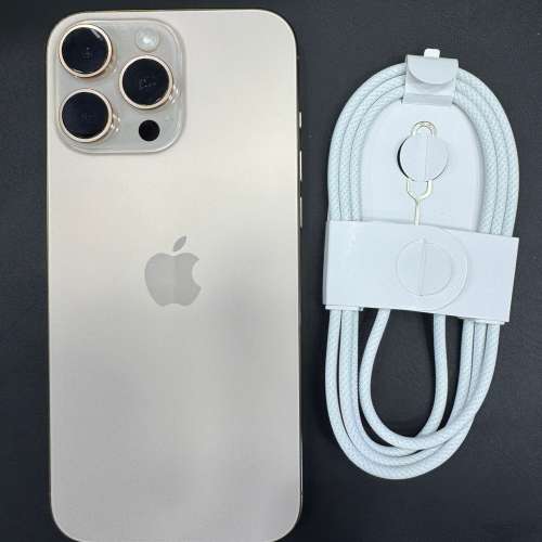 99%New iPhone 16 Pro Max 256GB 金色 香港行貨 蘋果保養到2026年8月26日 電池100% ...