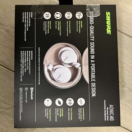 Shure Aion 40 藍牙頭戴罩耳式主動降躁耳機