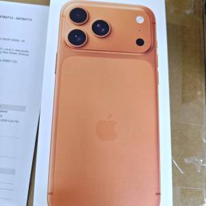 全新未用過 iPhone 17 Pro Max 256GB 橙色 全新香港行貨